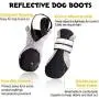 5 Pieces Pet Nightwalk Reflective Set Include Reflective Dog Collar with Safety Locking Buckle and Puppy Breathable Soft Nonslip Mesh Boots with Reflective Straps for Small Medium Large Pets 5 Pieces Pet Nightwalk Reflective Set Include Reflective Dog Collar with Safety Locking Buckle and Puppy Breathable Soft Nonslip Mesh Boots with Reflective Straps for Small Medium Large Pets