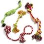 24Seven Wellness and Living Puppy Toys for Teething Small Dogs-Bundle of Chew Toys-Tug Rope Toys-Frisbees-Plush Squeaky No Stuffing Toys-Bones and Balls-Fun Dog Toy Value Packs for Small-Medium Dogs