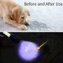 KunHe Black Light Mini Small and Lantern Combo Usb Rechargeable UV Flashlights 395 nm Ultraviolet Blacklight Detector for Dog Urine Pet Stains and Bed Bug (Pack 2)