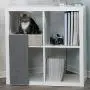 Royal Pet Club Bed for Cats Shelving - Soft Cave for Square Shelving Bed Cats Accessories for Cats Cats Bed Bookcase 33 x 48 x 37 cm