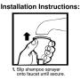 Lucidz Shower Sprays Hose Faucet Attachment Hair Sink Baby a bath Tub Indoors Dog Pet Washing Outdoor
