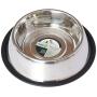 Iconic Pet 12 Cup Stainless Steel Non-Skid Pet Bowl for Dog Or Cat, 96 oz