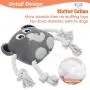 SCENEREAL Durable Dog Rope Toy - 2 Packs Dog Squeaky Toys - Cute Fox & Elephant Pet Stuffed Plush Toy for Puppies Small Dogs SCENEREAL Durable Dog Rope Toy - 2 Packs Dog Squeaky Toys - Cute Fox & Elephant Pet Stuffed Plush Toy for Puppies Small Dogs