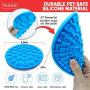 Petkoo Dog Lick Mat Set of 2 with Scrub Brush - Silicone Lick Pad for Pet Bath - Stronger Suction Cups for Shower or Tub - for Grooming, Trimming Nails, Distraction, Pet Training, Calming Anxiety Petkoo Dog Lick Mat Set of 2 with Scrub Brush - Silicone Lick Pad for Pet Bath - Stronger Suction Cups for Shower or Tub - for Grooming, Trimming Nails, Distraction, Pet Training, Calming Anxiety