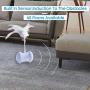Cat Toys for Indoor Cats Interactive Cat Toy, Automatic Cat Feather Toys, USB Rechargeable Kitten Toys with 360°Self Rotating Ball & Led Light, 2 Feathers, Suitable for All Floor, Carpet