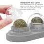 Camidy Catnip Ball Toy for Cat Licking,Natural Edible Catnip Snacks,Rotatable Licking Treats Stick-on Wall Toy for Cats Kitten Camidy Catnip Ball Toy for Cat Licking,Natural Edible Catnip Snacks,Rotatable Licking Treats Stick-on Wall Toy for Cats Kitten