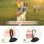 MalsiPree Dog Poop Bag Holder Leash Attachment, Dog Waste Bag Dispenser with Stainless Steel Carabiner Clip & Adjustable Strap Fit for Any Dog Leash & Poopbag (Black)
