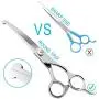 Dog Grooming Scissors, Heavy Duty Stainless Steel Dog Grooming kit With Thinning Shears & Comb & Down-curved shears -Safety Rounded Tip Sharp Durable Shears Best for Trimming Dog Grooming Scissors, Heavy Duty Stainless Steel Dog Grooming kit With Thinning Shears & Comb & Down-curved shears -Safety Rounded Tip Sharp Durable Shears Best for Trimming