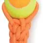 Large Dog Toys Orange Ruff Rope Mega Tennis Ball Tuggers Durable Fetch 12'' Long Large Dog Toys Orange Ruff Rope Mega Tennis Ball Tuggers Durable Fetch 12'' Long