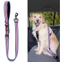 Didog Dog Safety Seat Belt, Dog Vehicle Car Harness/Leash with Handle for Car Travel Walking,Adjustable Dog Leashes Fit Small Medium Large Dogs,Blue