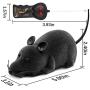 Rofesi Wireless Remote Control Mouse Toy, Electronic RC Rat Flocking Mouse Interactive Cat Toys Moves Like a Real Mice, Fun for Cats Dogs Pets