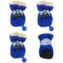 4pcs Pet Dog Anti-Slip Rain Snow Boots Footwear Puppy Cats Thick Warm Socks