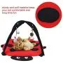Tnfeeon Foldable Cat Play Mat, Pet Dog Cat Scratching Mat Tent Multifunction Pet Bed with Hanging Toy Balls Tnfeeon Foldable Cat Play Mat, Pet Dog Cat Scratching Mat Tent Multifunction Pet Bed with Hanging Toy Balls