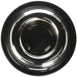 Indipets Stainless Steel Spill Proof Splash Free Dog Bowl - Removable Cover and Easy Pick Up Grip Handle