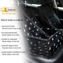 Petbobi Pet Reinforce Car Booster Seat for Dog Cat Portable and Breathable Bag with Seat Belt Dog Carrier Safety Stable for Travel with Clip on Leash and Storage Package…
