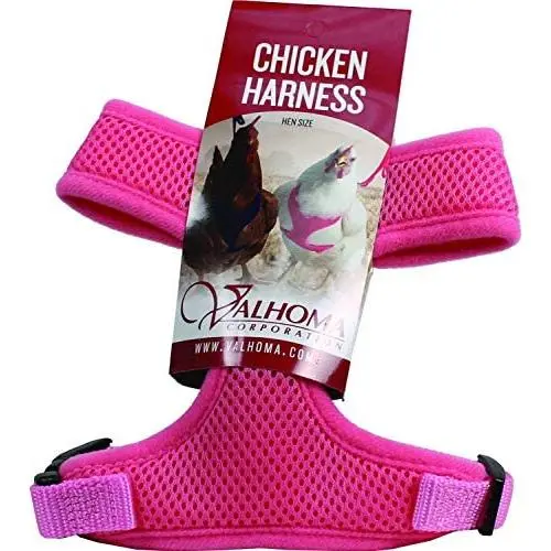 Valhoma Chicken Harness Hen Size - Plus 6 FT Matching Chicken Leash Valhoma Chicken Harness Hen Size - Plus 6 FT Matching Chicken Leash