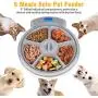 Casfuy 5-meals Automatic Cat Feeder - Auto Pet Feeder with Programmable Timer Dry and Wet Food Dispenser Voice Recorder & Speaker for Cat and Small Medium Dog Portion Control Dual Power Supply 5x240ml Casfuy 5-meals Automatic Cat Feeder - Auto Pet Feeder with Programmable Timer Dry and Wet Food Dispenser Voice Recorder & Speaker for Cat and Small Medium Dog Portion Control Dual Power Supply 5x240ml