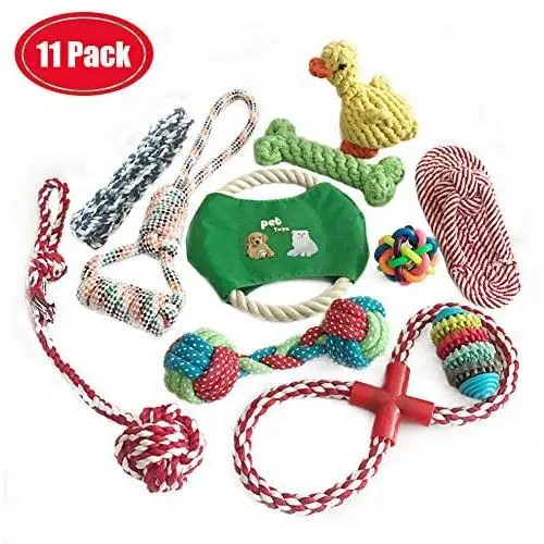 JOONOR Value Pack Durable Dog Chew Toys for Aggressive Chewers Small, Medium Dogs and Puppies Dental Cleaning Stress Relieving JOONOR Value Pack Durable Dog Chew Toys for Aggressive Chewers Small, Medium Dogs and Puppies Dental Cleaning Stress Relieving