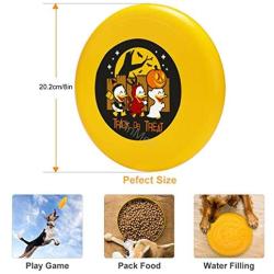 Pet Frisbee Flying Disc Dog Toy - Multifunction Trick Or Treat for Halloween