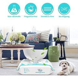 Umran Grooming Wipes for Dogs & Cats - 100% Natural, Earth-Friendly - Doggie Wipes for Paws, Body and Butt, Aloe Vera