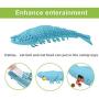 Bailixin Cat Catnip Interactive Chewing Toy, Dental Care Toothbrush for Kitten Kitty Teeth Cleaning, Leaky Food Device, Crayfish Shape Pet Toy - Oral Care Natural Silicone