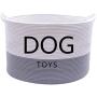 Morezi Cotton Rope Round Dog Toy Basket with Handle, Large Dog bin - Perfect for organizing pet Toys, Blankets, leashes