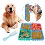 plump tiger Pet Licking Mat, Slow Feeder Dog Bowls, 4 Pieces Combination Fun Feeder for Anxiety Relief, Anti-Slip at The Bottom Mat, Healthy Feeder Licking Mat Dry & Wet Food is Available