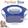 Pawaboo Small Animals Playpen, Breathable & Waterproof Small Pet Cage Tent with Zippered Cover, Portable Outdoor Yard Fence for Kitten/Puppy/Guinea Pig/Rabbits/Hamster/Chinchillas/Hedgehogs/Reptiles