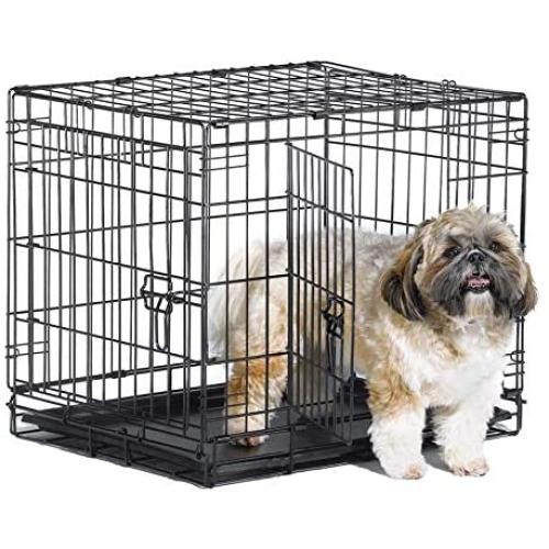 New World Folding Metal Dog Crate; Single Door & Double Door Dog Crates