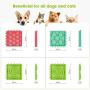 Slow Feeder Dog Bowls, Lick Mat Dog Bowl 4-in-1 Dog Licking Pad with Suction Cup, Silicone Non Slip Dog Lick Bowl with Small Silicone Spatulas for Grooming, Pet Bathing,Training