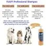 YUUP! Italy Home & Professional Shampoo for Long Hair Dogs and Cats - Dog Shampoo Restructuring & Strengthening Hair, Reinforcing The Coat from Root,Nourishing, Detangling & Glossing(17 oz/ 33.8 oz)