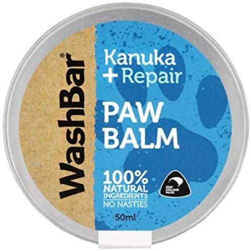 WashBar Organic Dog Paw Balm - Itch Relief and Hot Spot Treatment for Dogs Nose and Paws, Natural Ingredients Made in New Zealand Including Bees Wax, 1.7 Oz