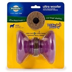 PetSafe Busy Buddy Ultra Woofer Treat Ring Dog Toy – Ultra Thick Treat Rings – Large