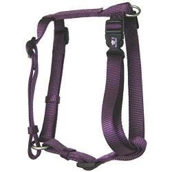Hamilton B CFA LGPM Adjustable Comfort Dog Harness Fits Chest Size 30 to 40-Inch with Brushed Hardware Ring, Large, Plum