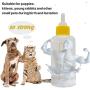 Pet Feeding Bottle Can Squeeze Liquid Feeding Kit and Replacement Mini Nipples for Kitten Puppy Small Animals Feeding Tool