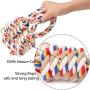 Tug of War Dog Toys for Large Dogs, Cotton Rope Dog Toy for Aggressive Chewers, Natural Cotton Safe Durable Dog Tug Rope Toys with 2 Bigger Knots