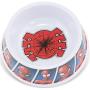 Buckle-Down Dog Food Bowl Spider Man Shattered Spider Spider Man Expression Blocks Blue 16 Ounces