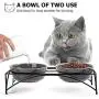 Y YHY Cat Bowls,Cat Food Bowls Elevated, Raised Cat Bowls for Food and Water, Ceramic Pet Bowls for Indoor Cats or Dogs, Protect Pets Spine,Dishwasher Safe,12 Ounces Y YHY Cat Bowls,Cat Food Bowls Elevated, Raised Cat Bowls for Food and Water, Ceramic Pet Bowls for Indoor Cats or Dogs, Protect Pets Spine,Dishwasher Safe,12 Ounces