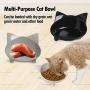 Cat Bowl Non Slip Cat Food Bowls,Pet Bowl Shallow Cat Water Bowl to Stress Relief of Whisker Fatigue,Dog Bowl Cat Feeding Wide Bowls for Puppy Cats Small Animals(Safe Food-Grade Material)