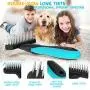 JOFUYU Dog Grooming Rake and 7.5'' Steel Comb, 2-in-1 Pet Combing Kit, DeShedding Tool for Dogs, Rabbits, Cats, Small Animals JOFUYU Dog Grooming Rake and 7.5'' Steel Comb, 2-in-1 Pet Combing Kit, DeShedding Tool for Dogs, Rabbits, Cats, Small Animals