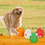 Squeaky Pet Dogs Toy with Cute Face Interactive Fetch Play Chewing Sound Squeak Rubber Latex Toy for Puppy Small Dogs 4Pcs