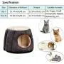 N-brand Kitty Cat House Small Pets Home Sweet Warm Rabbit Hut Shaped Frustum Guinea Pig Hiding Bed with Removable Cushion for Winter N-brand Kitty Cat House Small Pets Home Sweet Warm Rabbit Hut Shaped Frustum Guinea Pig Hiding Bed with Removable Cushion for Winter