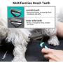 MIU COLOR Pet Grooming Brush, 2 Sided Professional Dematting Comb Grooming Undercoat Rake, Effective Removing Knots for Cats, Dogs