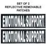 Doggie Stylz Set of 2 Reflective Emotional Support Removable Patches with Hook Backing for Working Dog Harnesses & Vests. Durable and Interchangeable - Comes in 3 Sizes Small, Medium and Large Doggie Stylz Set of 2 Reflective Emotional Support Removable Patches with Hook Backing for Working Dog Harnesses & Vests. Durable and Interchangeable - Comes in 3 Sizes Small, Medium and Large