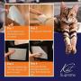 KatSupreme Cat Scratch Deterrent Tape - 8XL Furniture Protector, Clear Double Sided Anti Cat Scratch Training Tapes, Couch Protector, Residue Free - 8XL Sheets of 12x17 inches (Pre Cut)