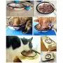 Cute Pet Bowl Oval Ceramic Cat Bowl Cat Feeding Bowls for Persian Cat and Exotic Shorthair Cat