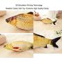 Hiidocat Fish Catnip Toys,Cat Chew Pillow Bite Resistant Catnip 3D Simulated Artificial Fish for Pets Kitten,Puppy,Cats,Refillable Catnip Fish Cat Toys Fish Flop Cat Toy Interactive for Indoor Cats