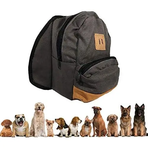 Bonnie x Clyde Dog Backpack Harness - for Hiking, Training, Daily Walking or Puppy Fashion - Adjustable Straps, Large Carrying Compartments & Durable Buckles Bonnie x Clyde Dog Backpack Harness - for Hiking, Training, Daily Walking or Puppy Fashion - Adjustable Straps, Large Carrying Compartments & Durable Buckles