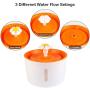Cat Water Fountain 1.6 L Pet Water Fountain Automatic Electric Water Bowl with Filter and Silicone Pad for Cat Dog Birds and Parrots