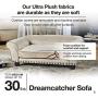 Enchanted Home Pet Dreamcatcher Dog Sofa, 32.5 by 21 by 12-Inch, Caramel